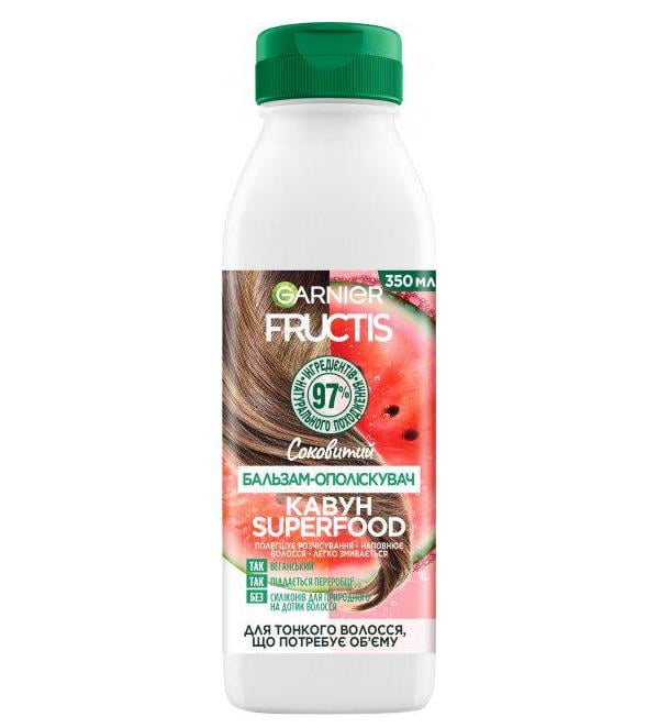 Бальзам-ополіскувач Garnier Fructis Superfood Об'єм Кавун 350 мл (7103)