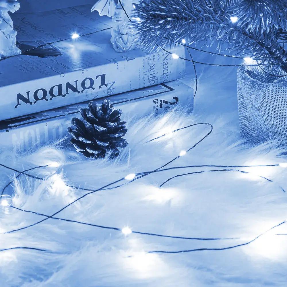 Гірлянда нитка Роса 20 м з пультом м 200LED від USB зелений провід холодний білий - фото 2 Гірлянда нитка Роса 20 м з пультом м 200LED від USB зелений провід холодний білий - фото 2