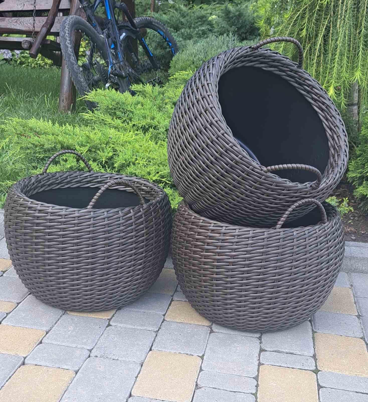 Кашпо из искусственного ротанга 20 л (23470199) - фото 2 Кашпо из искусственного ротанга 20 л (23470199) - фото 2