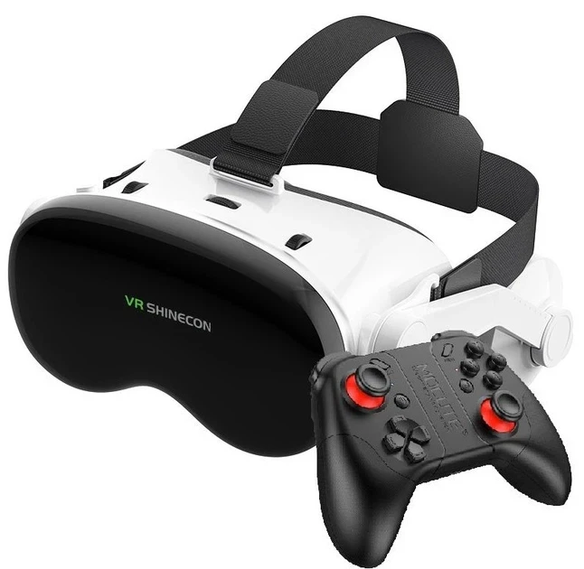 Комплект VR LUX PRO 3D-очки Shinecon G18EB/джойстик беспроводной Terios X3 для смартфонов 4,7-6,7"