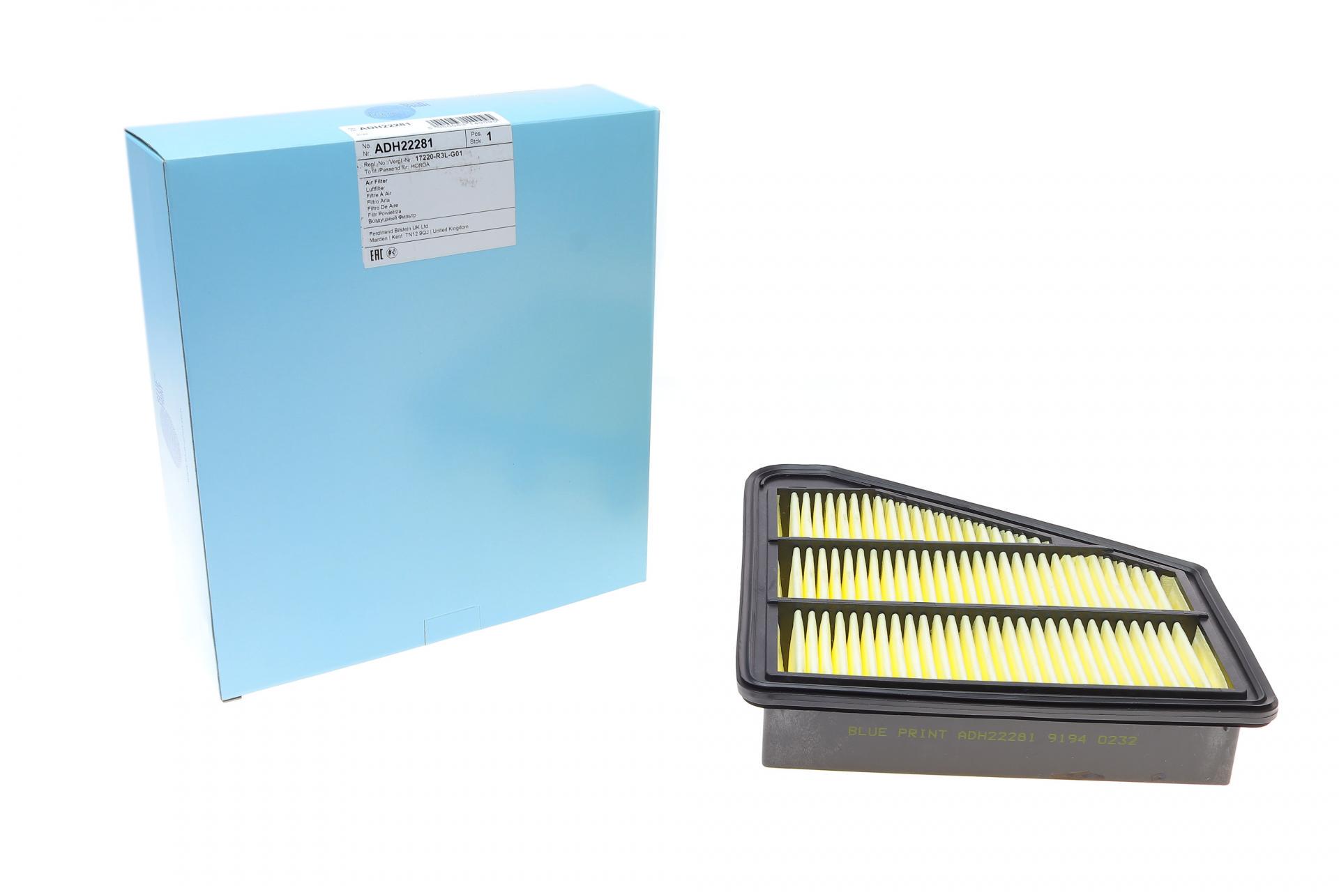 Фильтр воздушный BLUE PRINT для Honda Civic 1,6/2,2 D 12- (ADH22281)