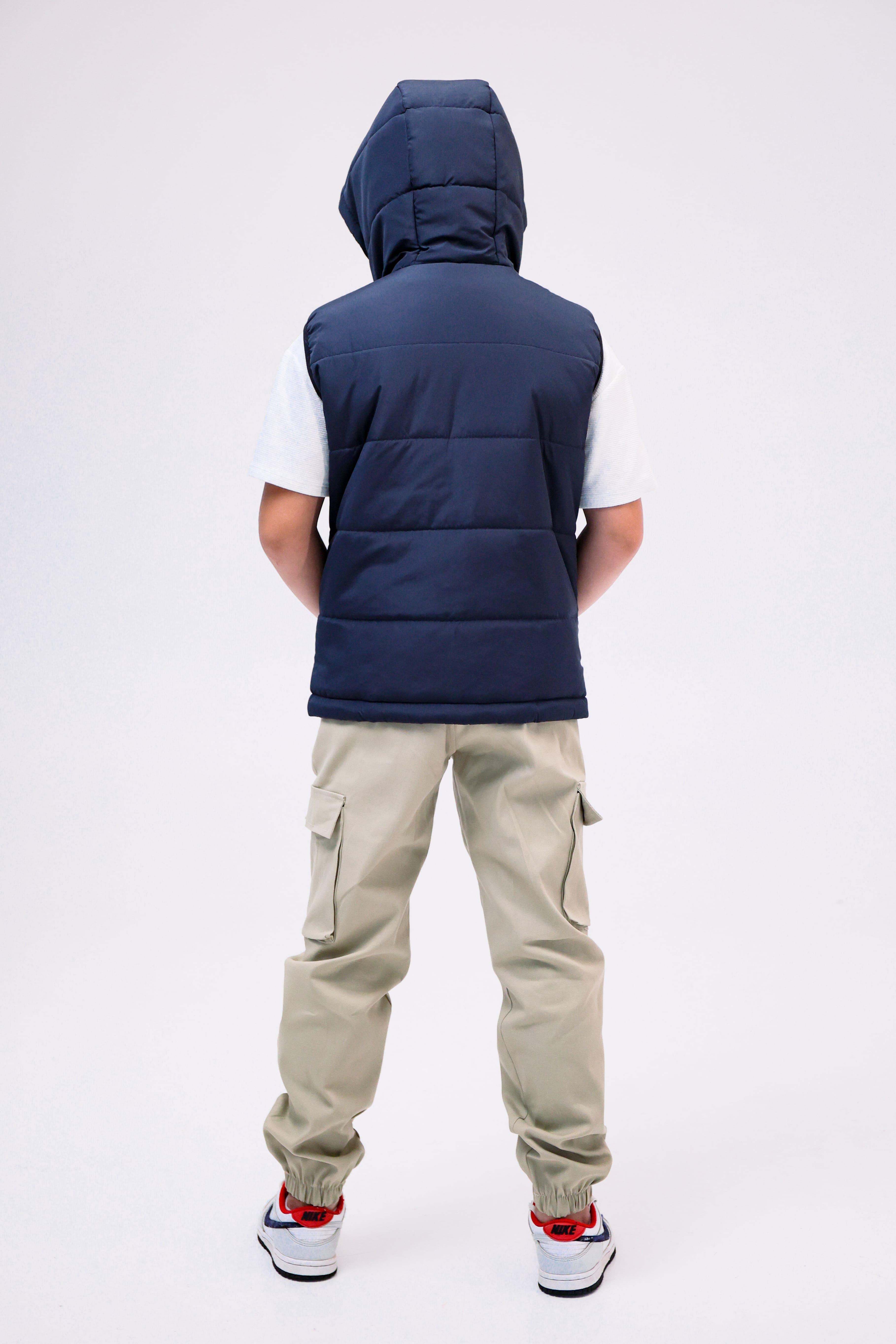 Жилетка детская подростковая на мальчика демисезонная Синий (грін-сн134) - фото 3 Жилетка детская подростковая на мальчика демисезонная Синий (грін-сн134) - фото 3