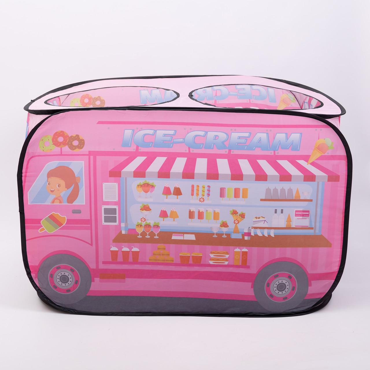 Палатка детская игровая Фургон с мороженым для девочки 110x70x66 см Розовый (7224) - фото 7 Палатка детская игровая Фургон с мороженым для девочки 110x70x66 см Розовый (7224) - фото 7