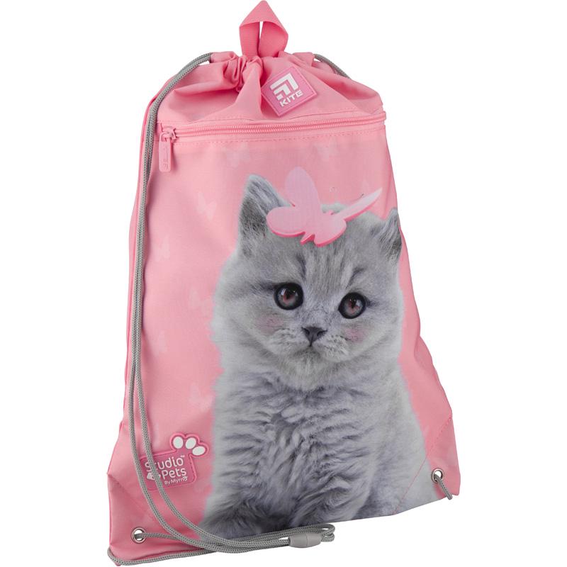 Сумка для обуви KITE Studio Pets с карманом 46x33 см Розовый (SP20-601M-1)
