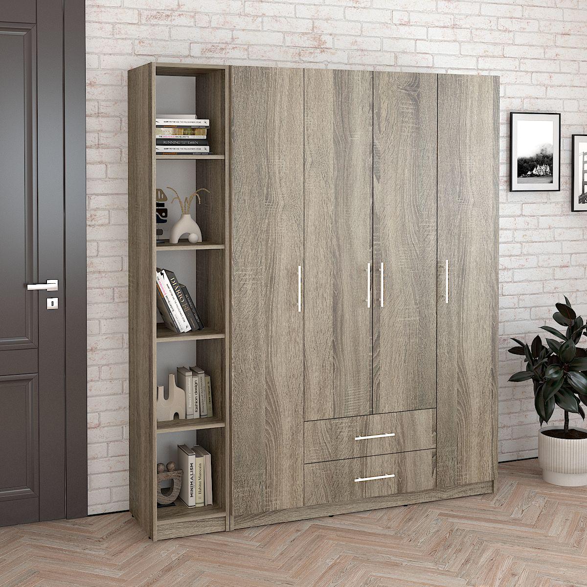 Пенал Стандарт 1900x320x400 мм Дуб сонома трюфель - фото 3 Пенал Стандарт 1900x320x400 мм Дуб сонома трюфель - фото 3