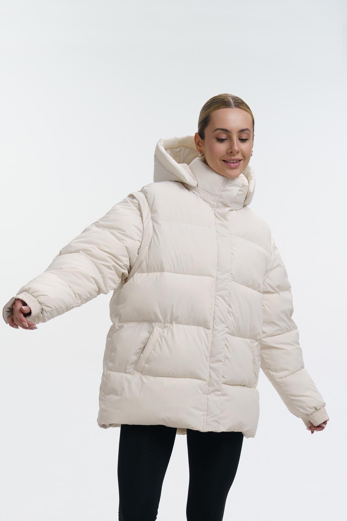 Пуховик-трансформер жіночий Intruder Mishele L Білий (1045113420/L) - фото 5