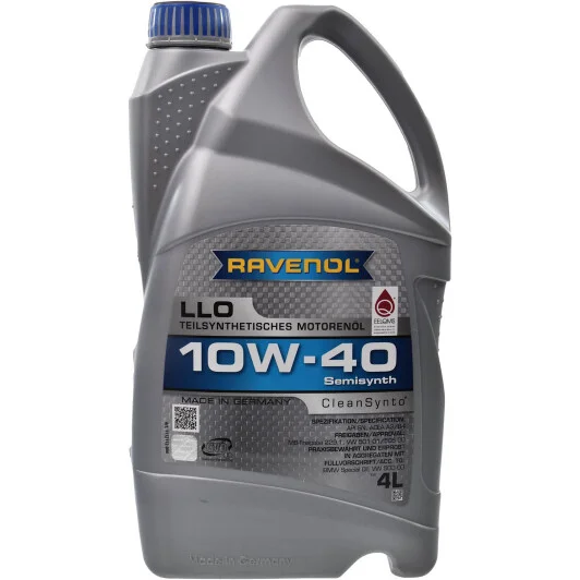 Моторное масло RAVENOL LLO SAE 10W-40 4 л (1112112004) Моторное масло RAVENOL LLO SAE 10W-40 4 л (1112112004)