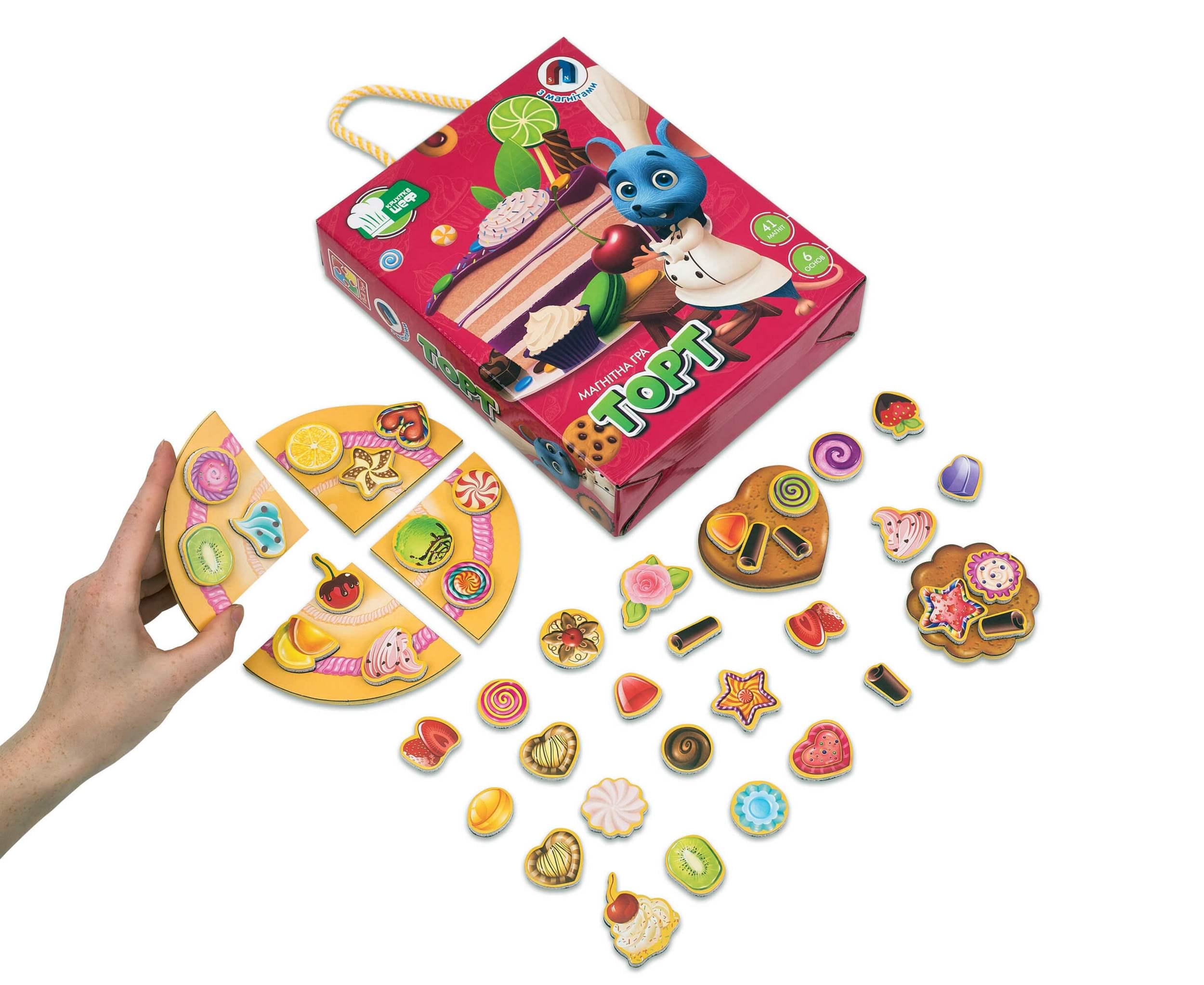 Гра розвиваюча магнітна Vladi Toys Торт VT3004-01/07 (MTT-70456)