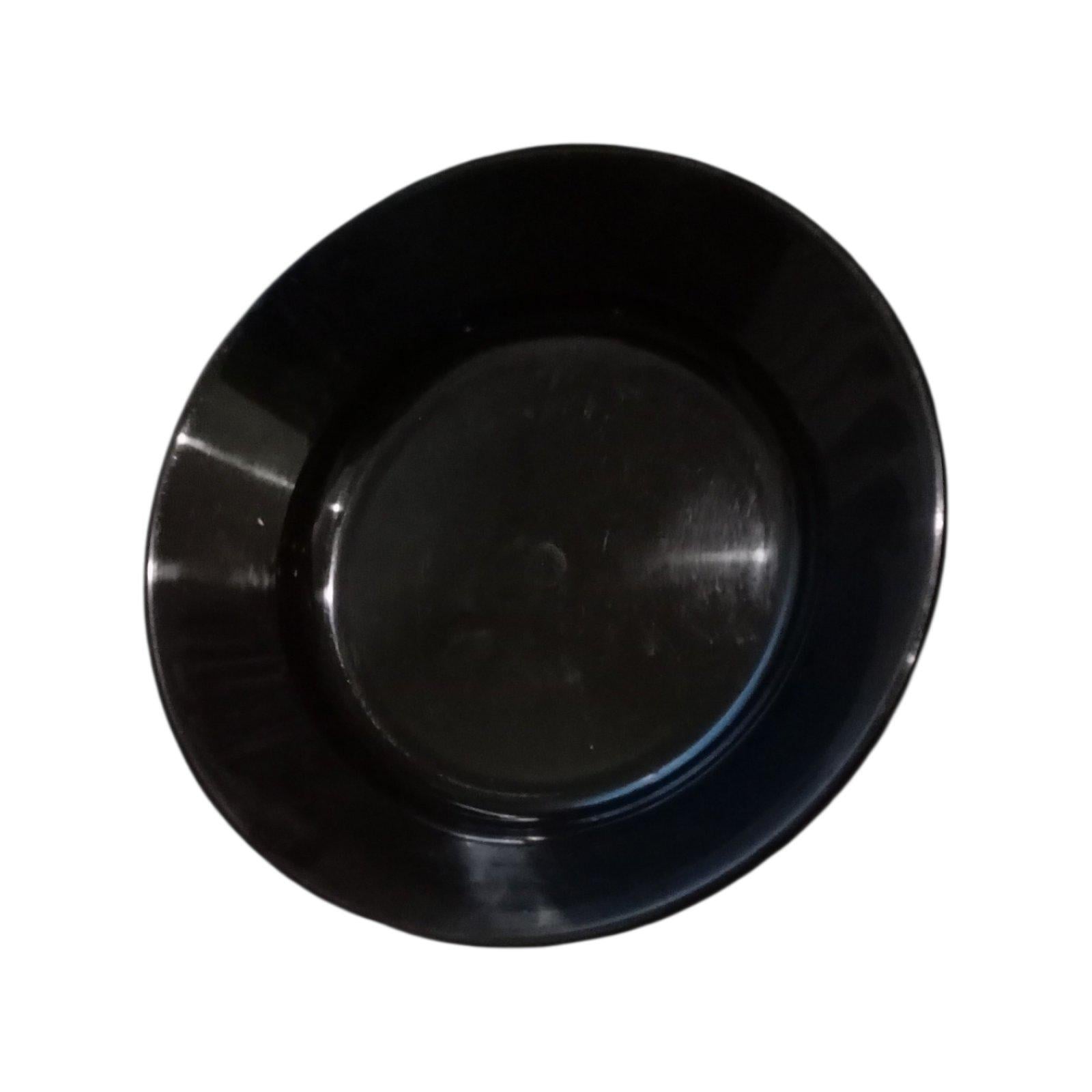 Тарелка гарнирная пластик Черный