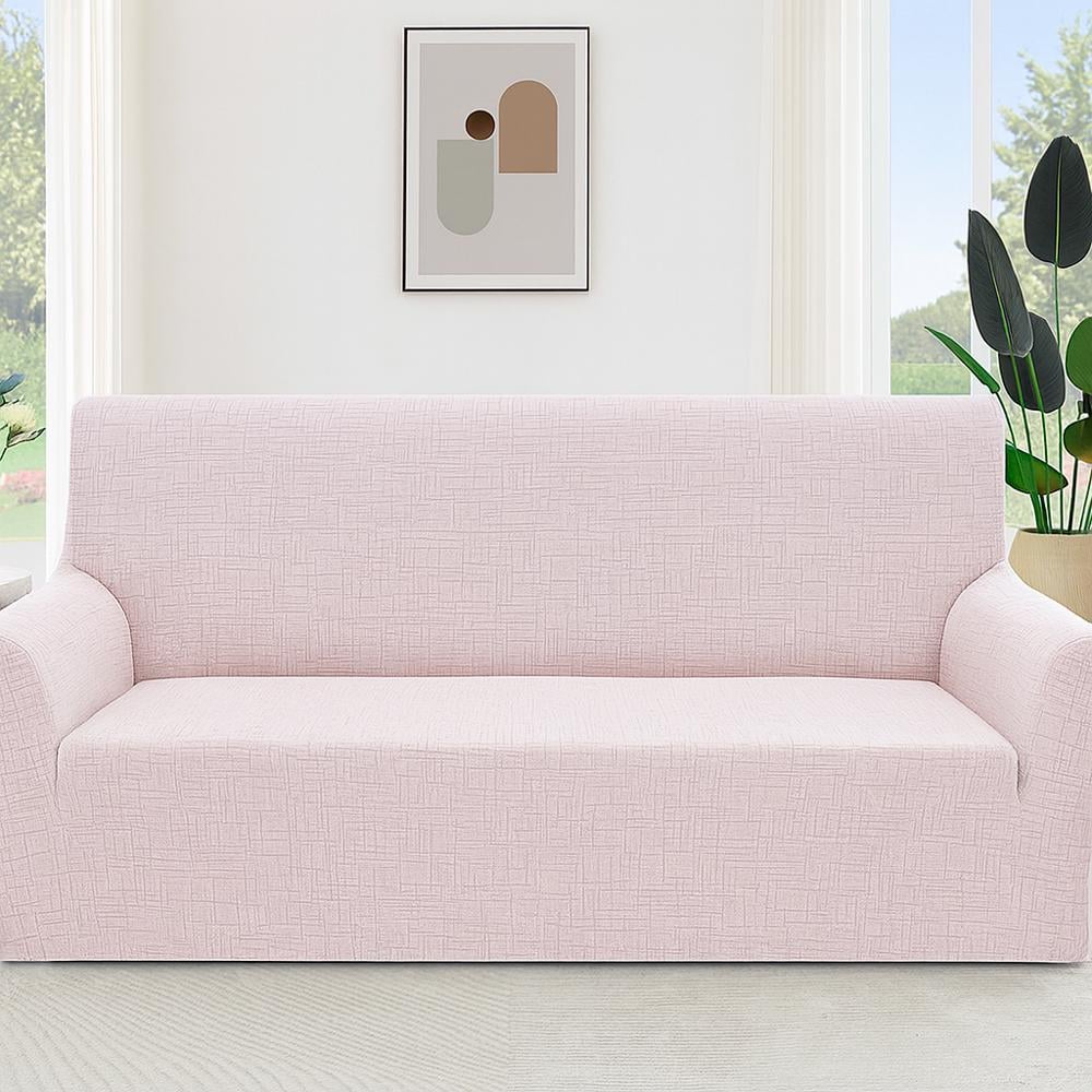 Чехол на диван 4-местный Love You Mono Line Fleece Светло-серый (81211)