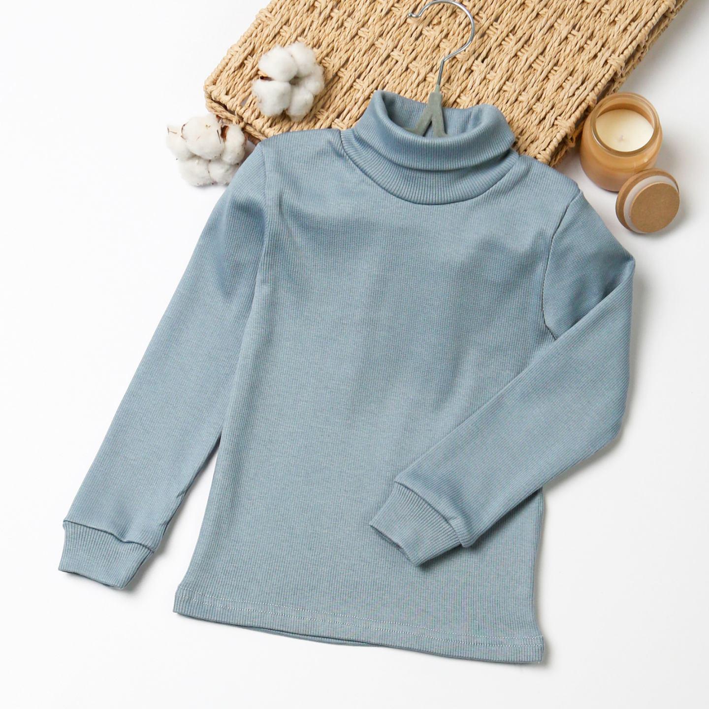 Гольф рубчик на 4 года 104 см Голубой (29829353)