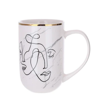 Порцеляновая чашка Marble Face 510 мл Белый