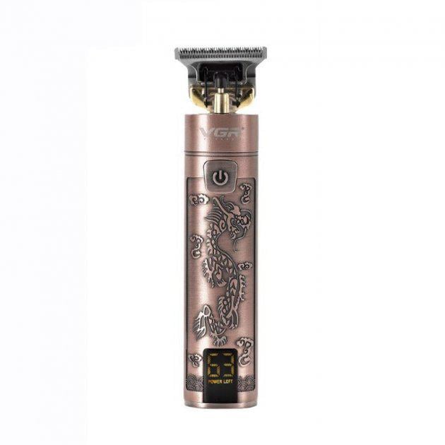 Триммер аккумуляторный VGR V-076 для стрижки бороды и волос с дисплеем (30149943ER)