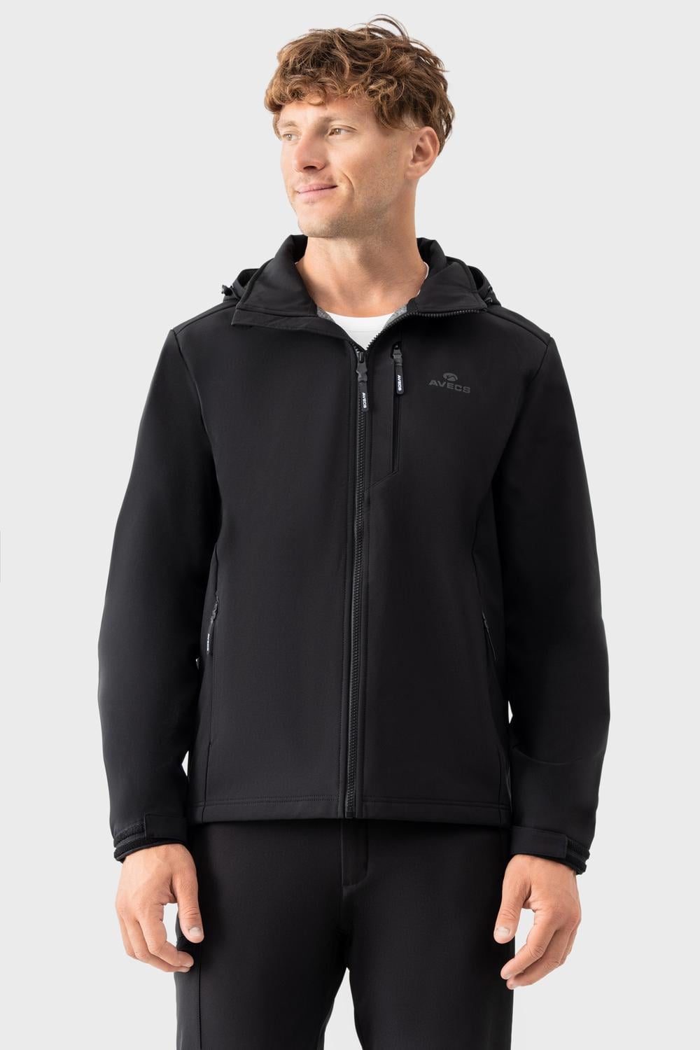 Ветровка Avecs 50558/1 из материала Softshell XL Черный (50558/1-XL)