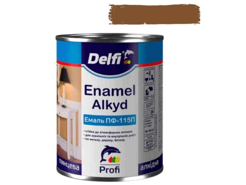 Эмаль алкидная ПФ-115 Delfi 900 г Светлый орех (483533)