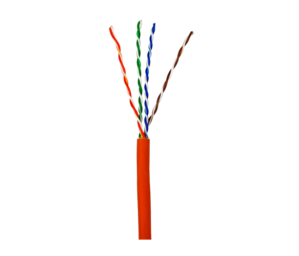 Кабель витая пара для внутренних работ GEAR UTP 4x2x0,51 Cat5E CCA LSZH низкодымный оранжевый 305 м (3127501623)