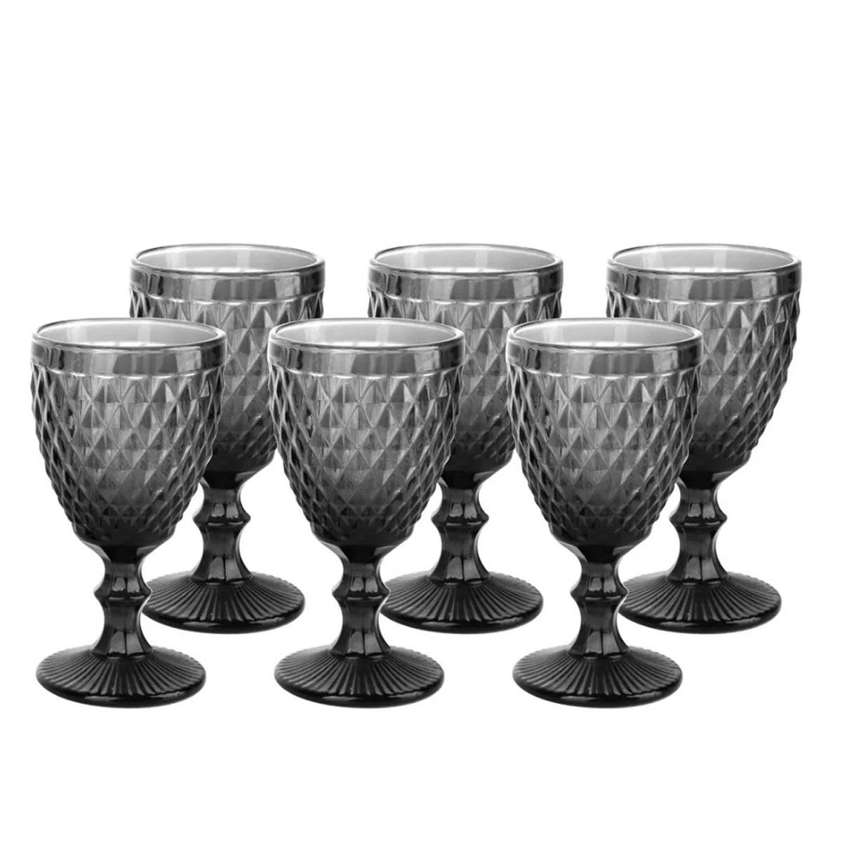 Набір фужерів для вина A-Plus 6 шт. 240 мл Smoky Grey (9015/1508DZS) - фото 1 Набір фужерів для вина A-Plus 6 шт. 240 мл Smoky Grey (9015/1508DZS) - фото 1