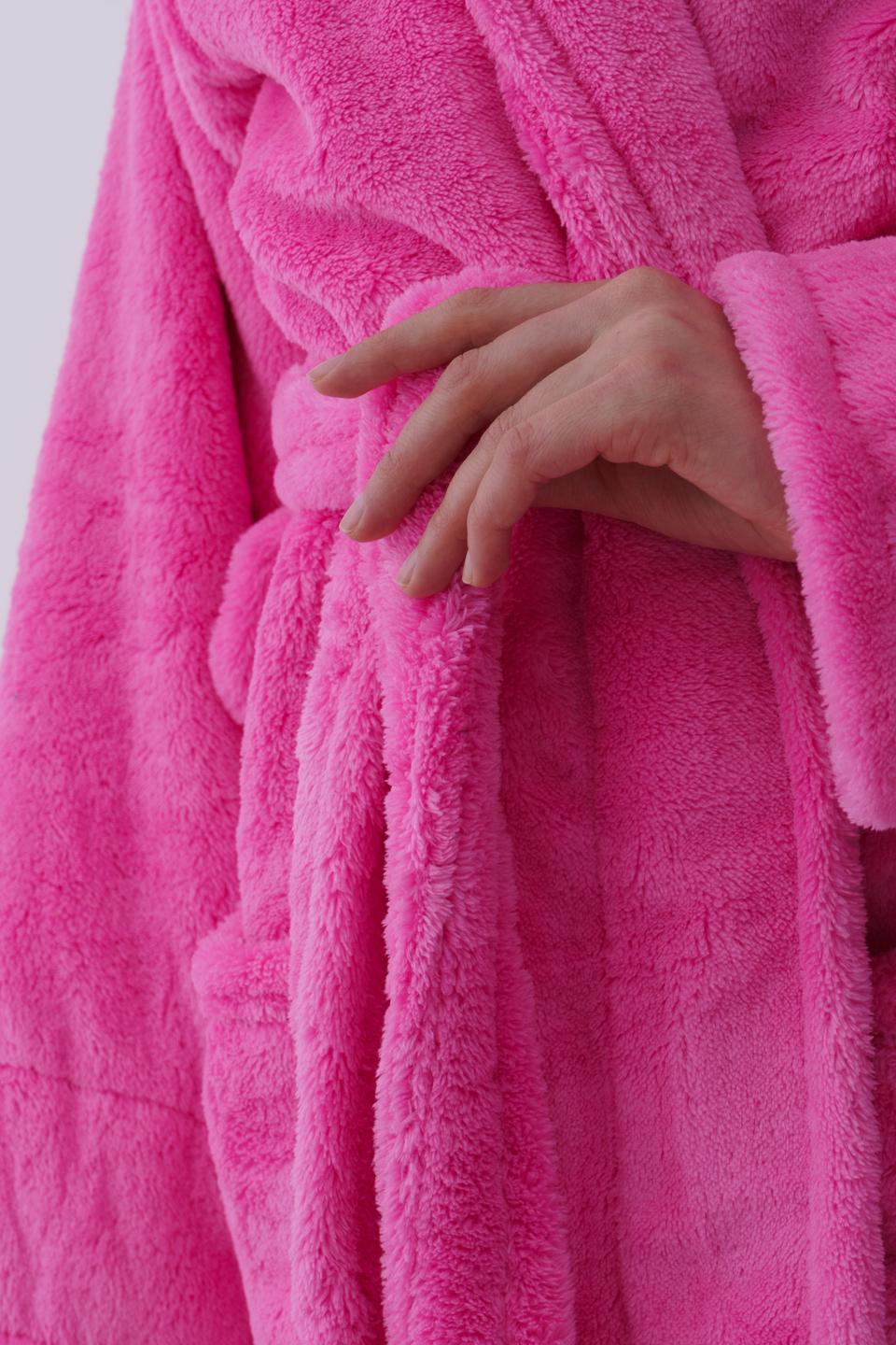 Халат женский UT Store 6XL HT01 Розовый (20250223) - фото 3 Халат женский UT Store 6XL HT01 Розовый (20250223) - фото 3