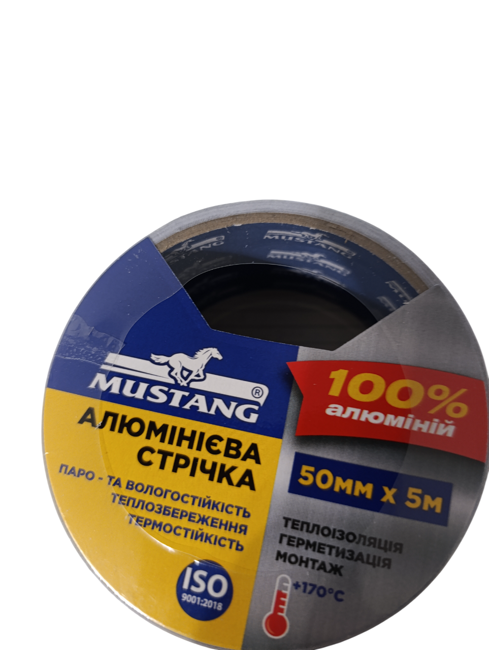 Алюминиевая лента 50 мм х 5 м скотч алюминиевый термостойкий до +170ºC (30139946) - фото 4 Алюминиевая лента 50 мм х 5 м скотч алюминиевый термостойкий до +170ºC (30139946) - фото 4