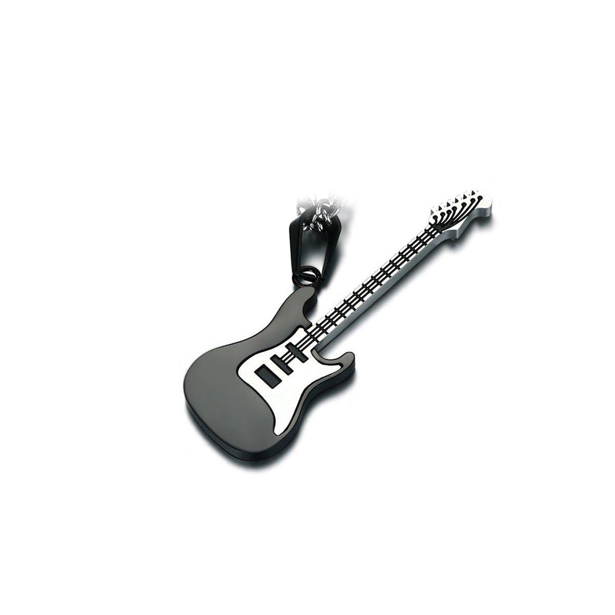 Подвеска на шею мужская Steel Rock Music Guitar Гитара Черный (1010158-Black-2) - фото 4