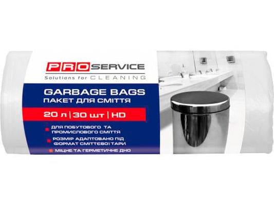 Пакети для сміття Pro Service 20 л 30 шт. Білий (16112500) Пакети для сміття Pro Service 20 л 30 шт. Білий (16112500)