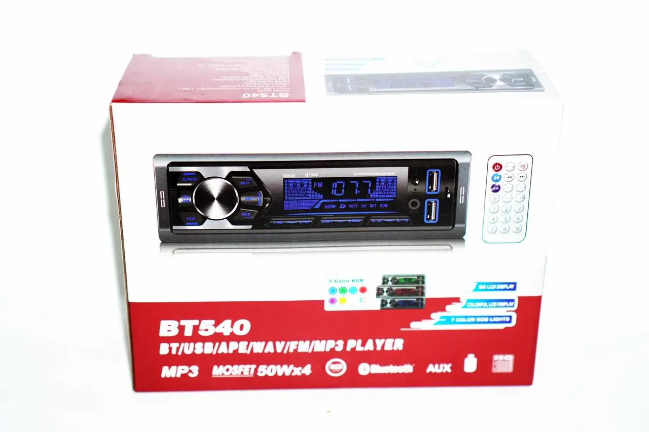 Автомагнитола BT540 2xUSB Bluetooth RGB SD/AUX/FM 4x50W - фото 9