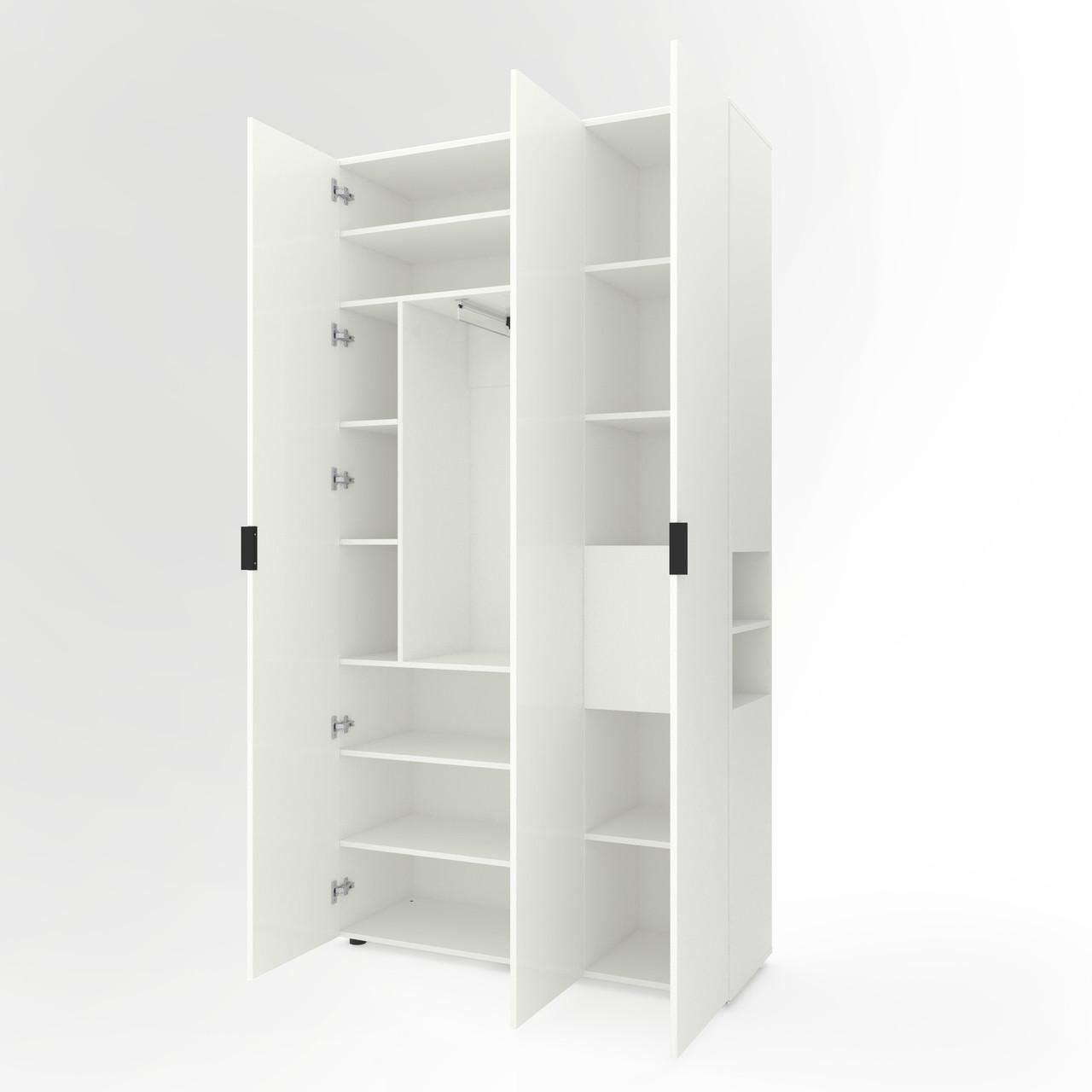 Шкаф Metkas Home A015R ЛДСП 1200x420x2300 мм Белый Снег