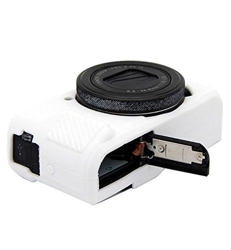 Чехол защитный силиконовый для фотоаппаратов Canon G7X Mark II Белый