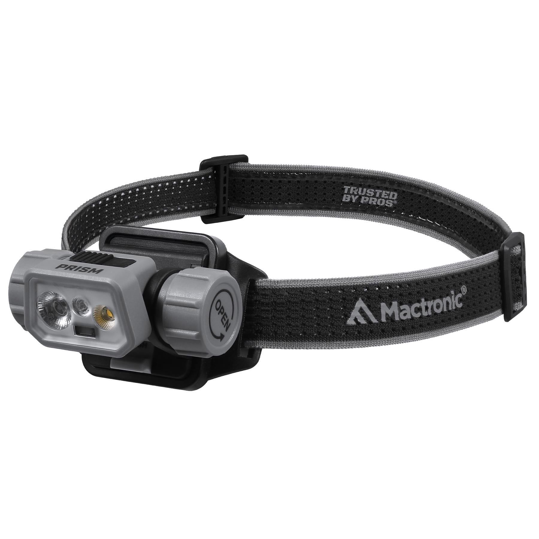 Фонарь налобный Mactronic Prism 650 Lm Cool White/RGB LED Recharg Type-C Helmet Kit (THL0141)