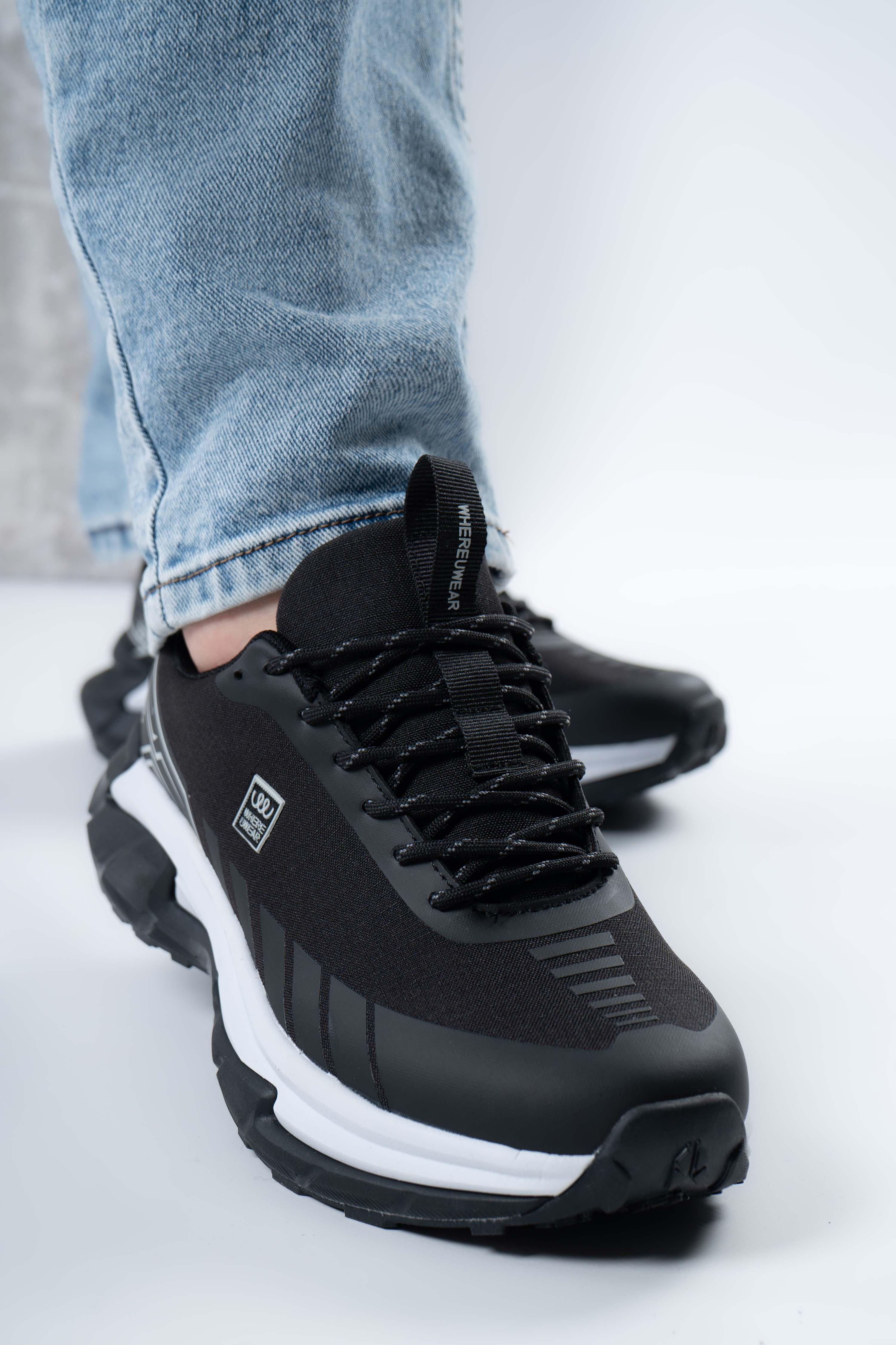 Кроссовки мужские Where Uweare WUW5963-BLACK/WHITE р. 41 Черный (346765_41)