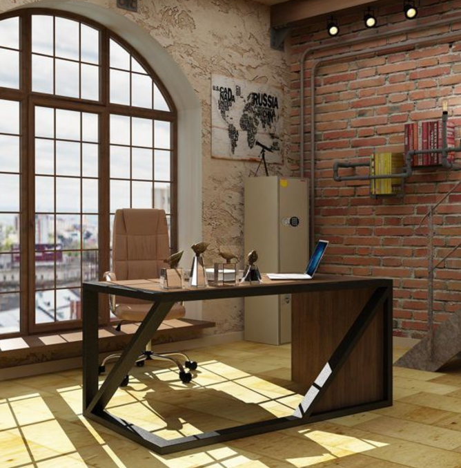 Письмовий стіл керівника EcoLoft IN-2048 Лофт Коричневий (23059199) - фото 2 Письмовий стіл керівника EcoLoft IN-2048 Лофт Коричневий (23059199) - фото 2