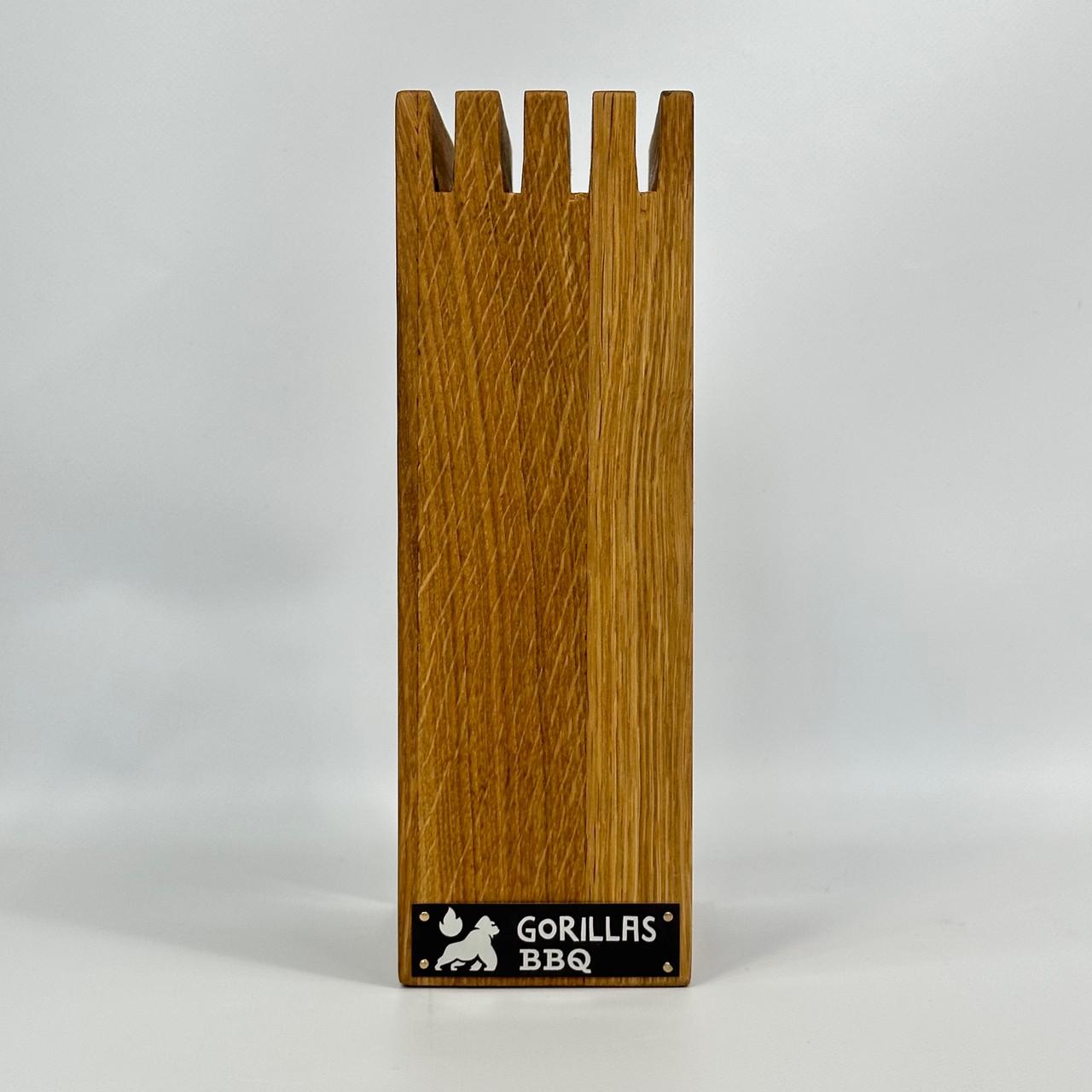 Подставка для ножей Gorillas BBQ деревянная рамка (DS13) - фото 7 Подставка для ножей Gorillas BBQ деревянная рамка (DS13) - фото 7