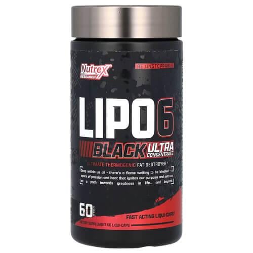 Жиросжигатель комплексный Nutrex Lipo-6 Black Ultra Concentrate 60 капс. (NRX-00071)