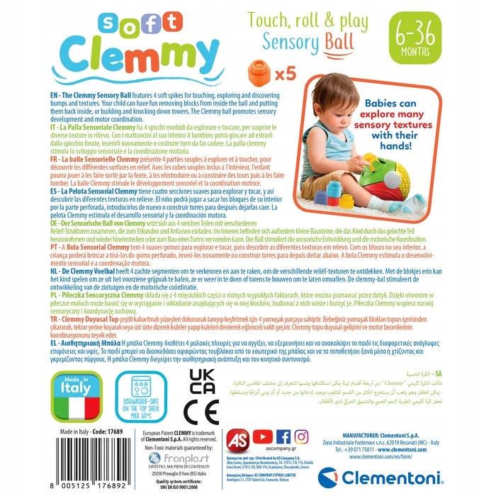 Сенсорний м'яч Clementoni 17689 Touch&play - фото 3 Сенсорний м'яч Clementoni 17689 Touch&play - фото 3