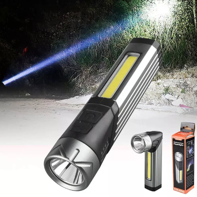 Ліхтарик світлодіодний 508-OSL + COB портативний поворотний USB магнітний (23678374) - фото 9 Ліхтарик світлодіодний 508-OSL + COB портативний поворотний USB магнітний (23678374) - фото 9