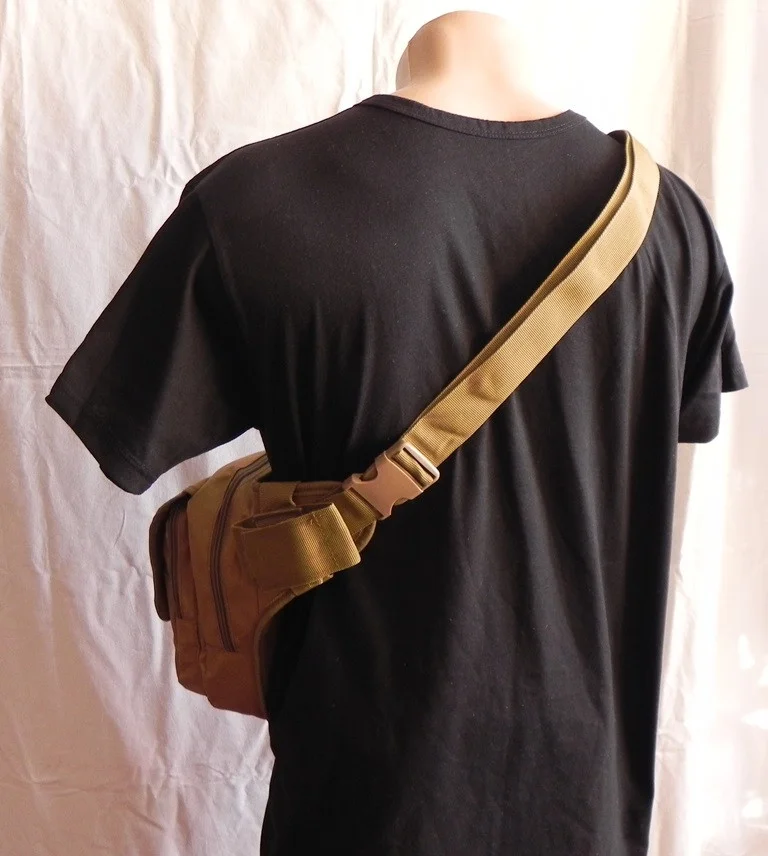 Сумка-кобура на бедра поясная A9001 Песочный (538739) - фото 5 Сумка-кобура на бедра поясная A9001 Песочный (538739) - фото 5