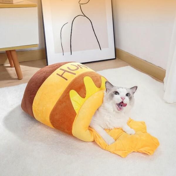 Лежанка-будиночок для тварин знімний матрац 60х42 см - фото 6 Лежанка-будиночок для тварин знімний матрац 60х42 см - фото 6