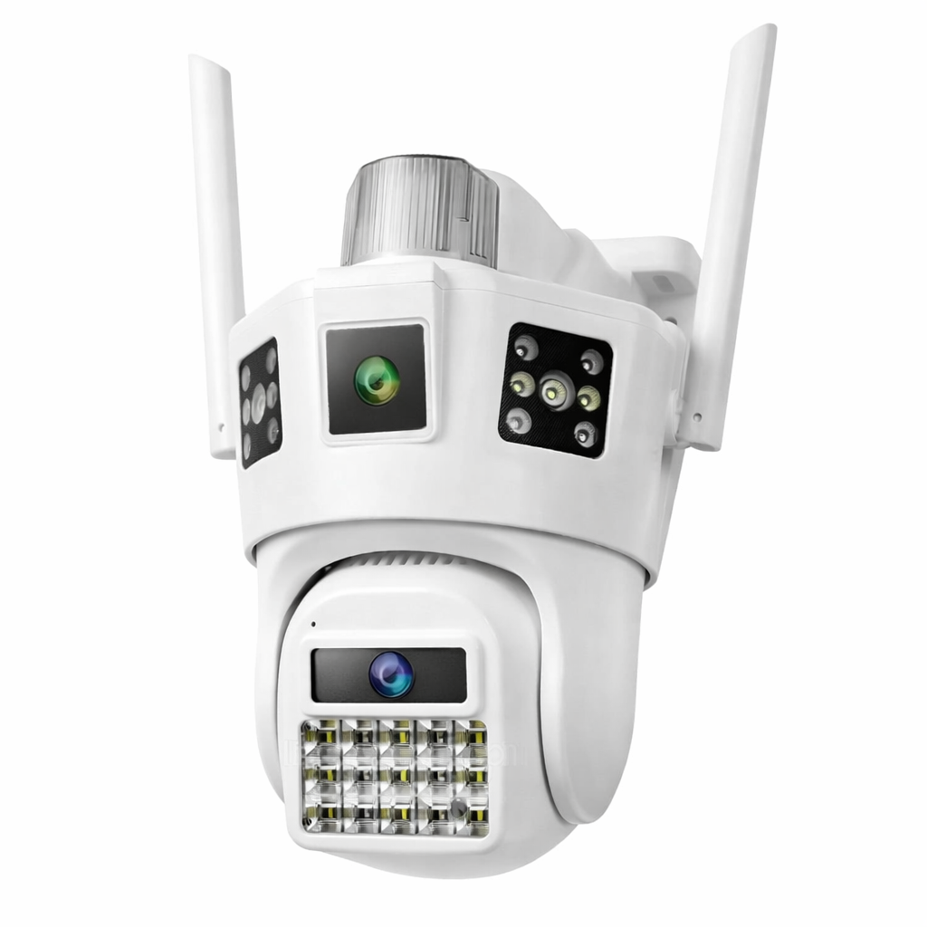 Камера видеонаблюдения Wi-Fi с ночным видением 12 Мп Белый (234573591)