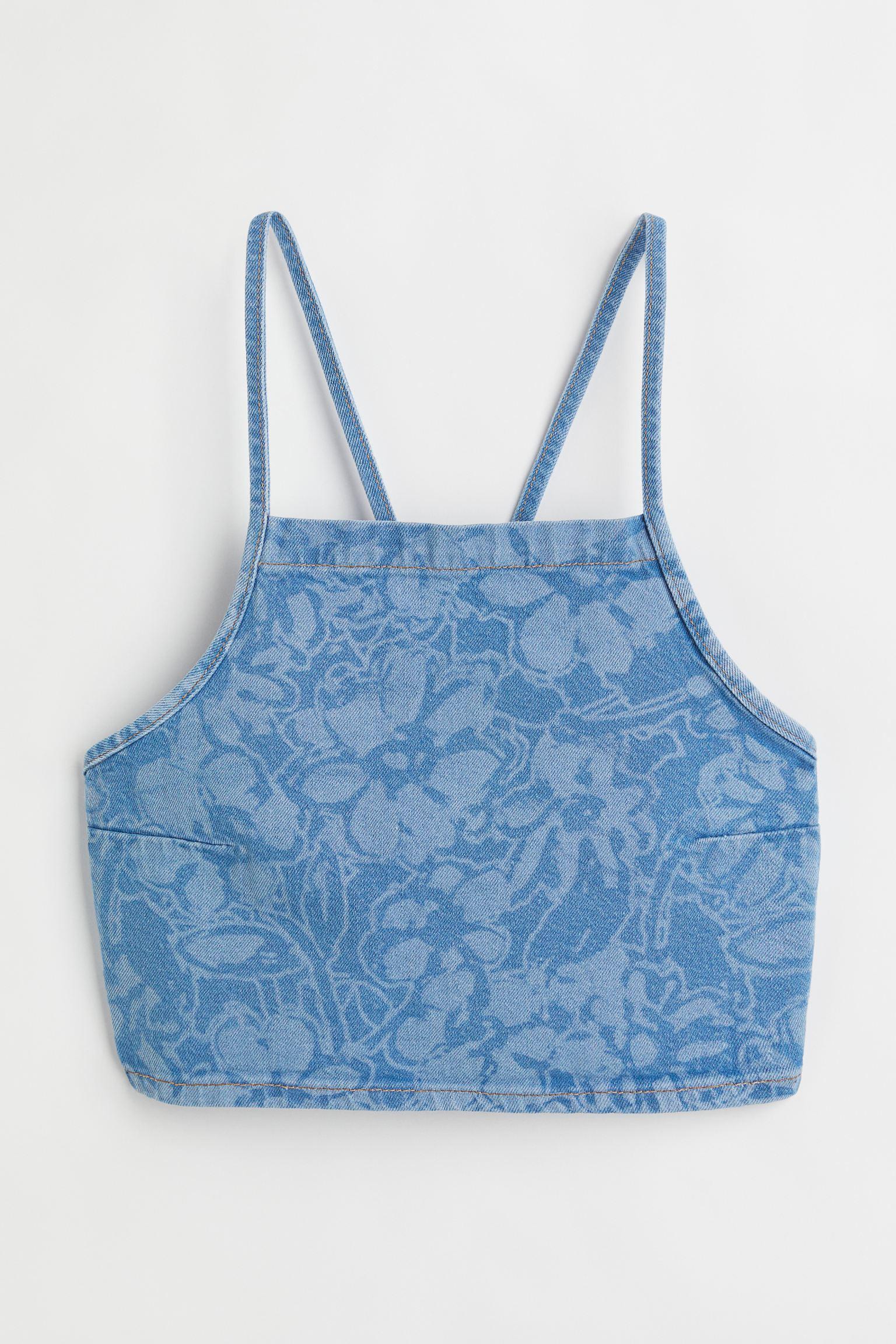 Топ джинсовый XL Голубой (10326975wer)