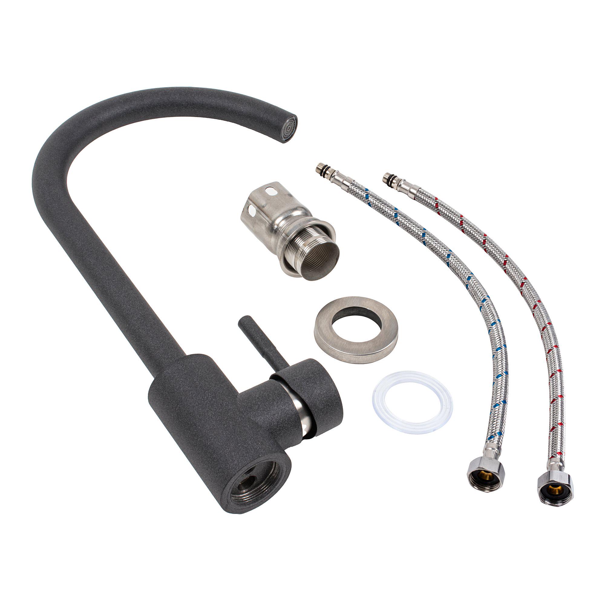 Змішувач Platinum 56 B NESP 3008 А Карбон - фото 2 Змішувач Platinum 56 B NESP 3008 А Карбон - фото 2