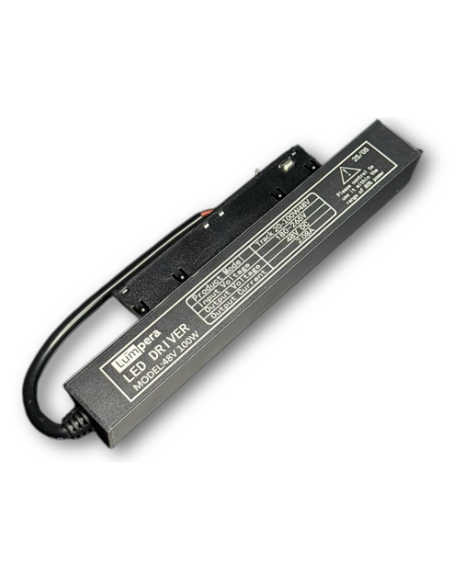 Линейный блок питания для накладной и врезной шины 48V IP67 100W Черный (2965)