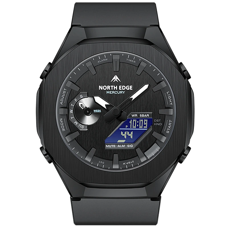 Годинник чоловічий спортивний водостійкий тактичний North Edge Mercury (20144)