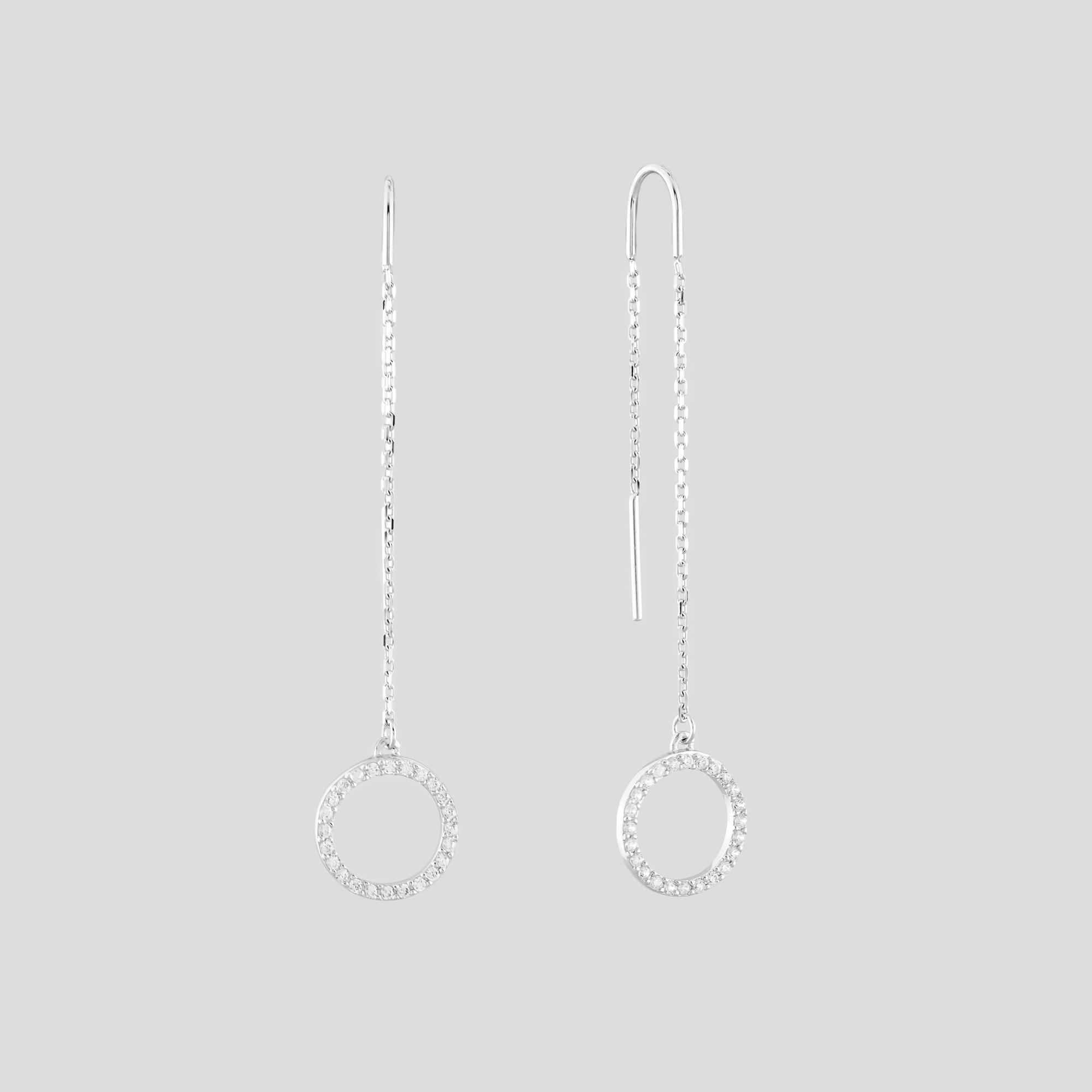 Серебряные серьги Minimal Верона (16351)