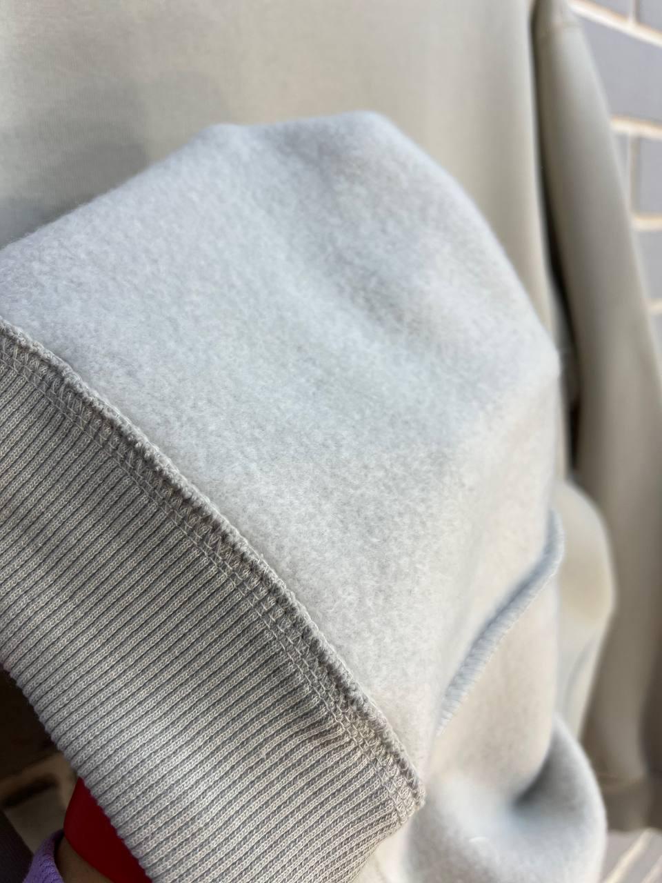 Свитшот женский PEPPER MINT 24-14 базовый простой удлиненный оверсайз L Светло-серый (2866) - фото 3 Свитшот женский PEPPER MINT 24-14 базовый простой удлиненный оверсайз L Светло-серый (2866) - фото 3