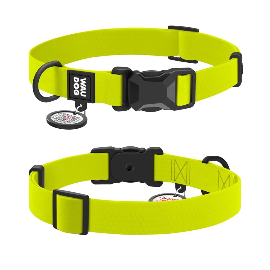 Нашийник для собак водостійкий Waudog Magnet магнітна пряжка-фастекс L 25 мм 34-49 см Yellow (279626) - фото 1 Нашийник для собак водостійкий Waudog Magnet магнітна пряжка-фастекс L 25 мм 34-49 см Yellow (279626) - фото 1
