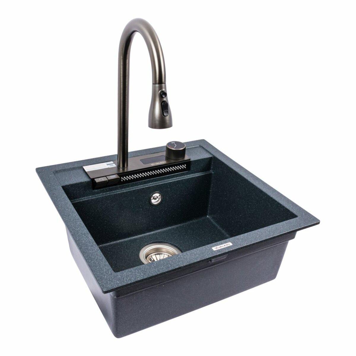 Мийка для кухні гранітна Valeso VIVA 5149 Антрацит матовий (033203) - фото 2 Мийка для кухні гранітна Valeso VIVA 5149 Антрацит матовий (033203) - фото 2