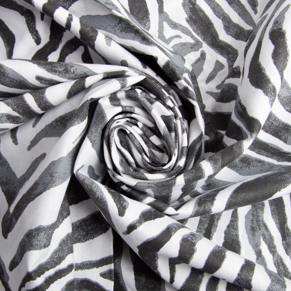Ткань бязь ранфорс для постельного белья 130 гр/м2 240 см Зебра (M03180/1)