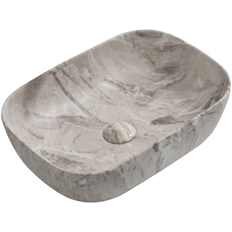 Раковина накладна MIXXUS Premium DIVERSE-0113 455х325х135 мм Marble (MP6544)