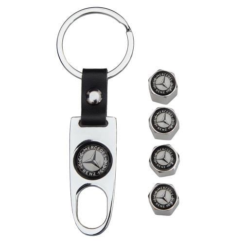 Ковпачки на ніпель модельні CN MERCEDES з брелоком Chrom (00000067131)