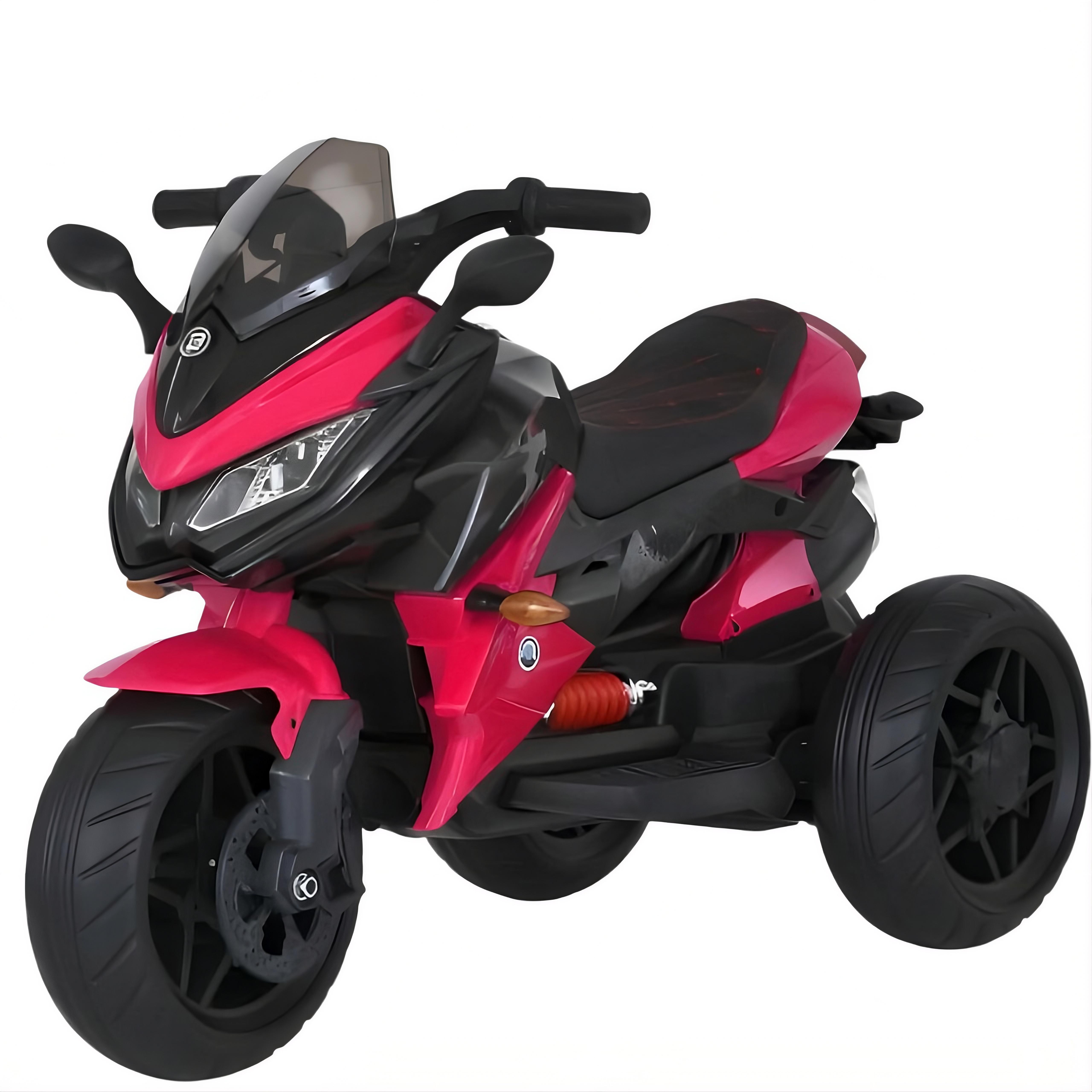 Детский мотоцикл на аккумуляторе M 4274ELR-8 12V подсветка 2 мотора EVA-колеса MP3 USB Розовый